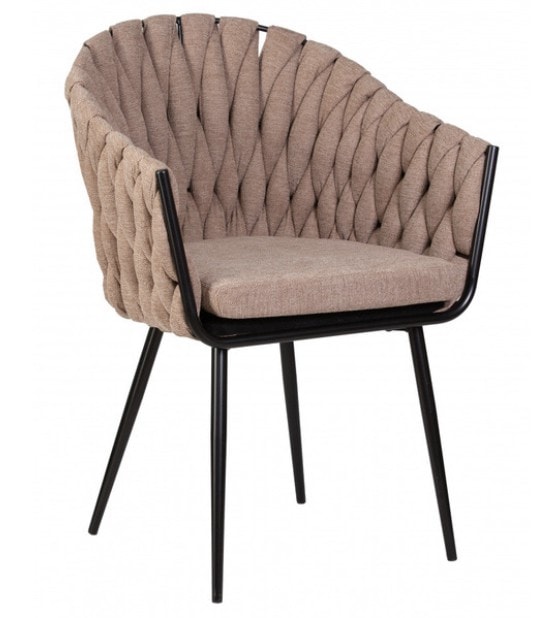 Кресла на металлическом каркасе с подлокотниками