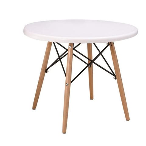 Белые круглые столы на кухню