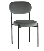 Серые велюровые стулья