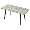 Стол ФИН 120 Дуб Шерман серый/ черный каркас
