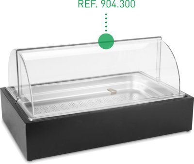 M.Pujadas, S.A. Крышка 904.300 (Roll Top, для выставочного подноса, 57х32.5см, h 17.5см)