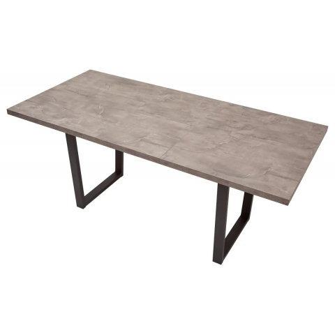 Стол ЛОФТ 138 Бетон Портленд/ Черный