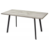 Стол ФИН 120 Дуб Шерман серый/ черный каркас