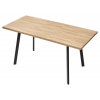 Стол ФИН 120 Дуб Канзас/ черный каркас