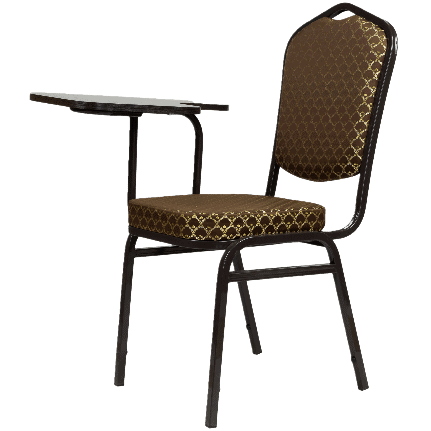 Банкетный стул Корона 20 с пюпитром Жаккард арш темно-коричневый