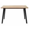 Стол ФИН 120 Дуб Канзас/ черный каркас