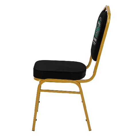 Банкетный стул Корона 20 с логотипом Велюр черный