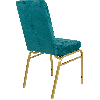 Банкетный стул Парламент Велюр морская волна, каркас золотого цвета