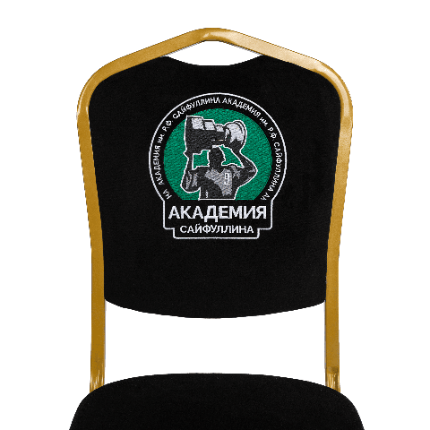 Банкетный стул Корона 20 с логотипом Велюр черный