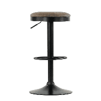 Барный стул N-129 коричневый с черным каркасом