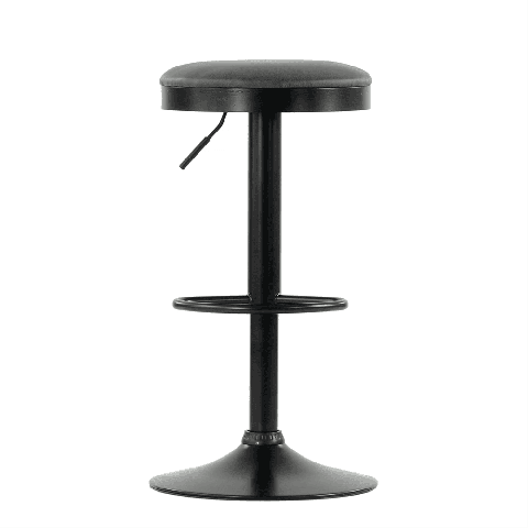 Барный стул N-129 серый с черным каркасом