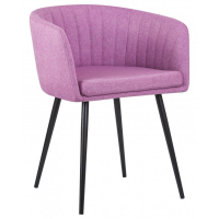 Стул обеденный ALINA с подлокотниками, сиреневая ткань (LAR-106D-16)