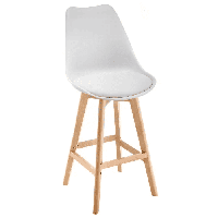 Барный стул Burbon белый