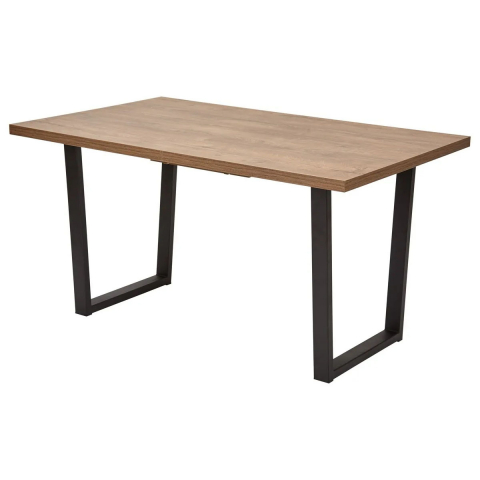 Стол ЛОФТ 138 Дуб Канзас/ Черный
