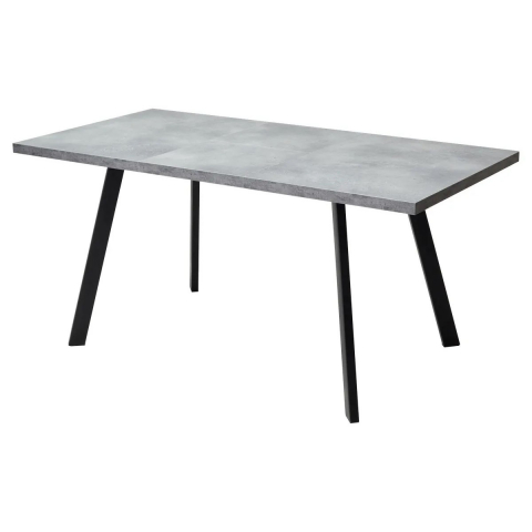 Стол BRICK M 120 Бетон Портленд/ Черный