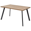 Стол BRICK M 120 Дуб Канзас/ Черный