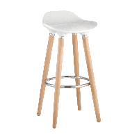 Стул барный Модерн белый