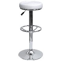 Барный стул Camp белый мягкое сиденье из экокожи