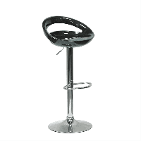 Барный стул Disco черный, сиденье пластик, ножка с газ-лифт