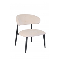 Кресло лаунж Ayla молочный