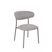 Стул обеденный Ayla серый серые ножки