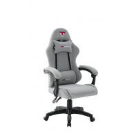 Кресло спортивное TopChairs Druid серый ткань