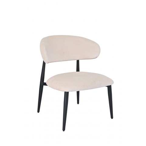 Кресло лаунж Ayla молочный