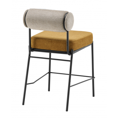 Стул полубарный Ponpoun бежевый терракотовый