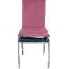 Банкетный стул Конгресс Велюр розовый, каркас цвет металлик