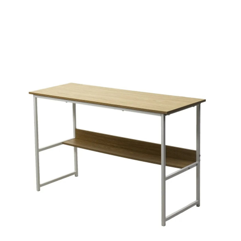 Компьютерный стол LUCIA H475 Дуб натуральный / белый каркас