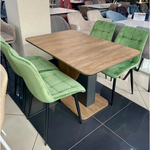 Стол SIRIUS 120 Дуб Канзас/ Графит