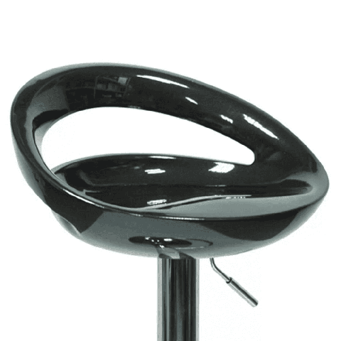 Барный стул Disco черный, сиденье пластик, ножка с газ-лифт