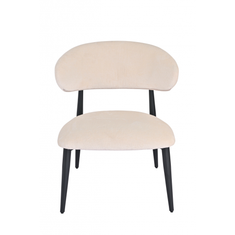 Кресло лаунж Ayla молочный