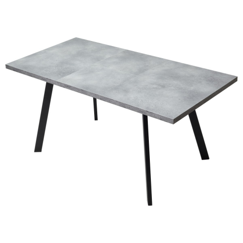 Стол BRICK M 120 Бетон Портленд/ Черный