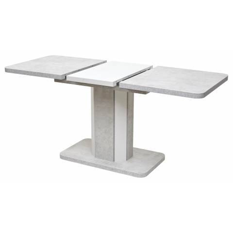 Стол STORK 120 Белый бетон/ Белый