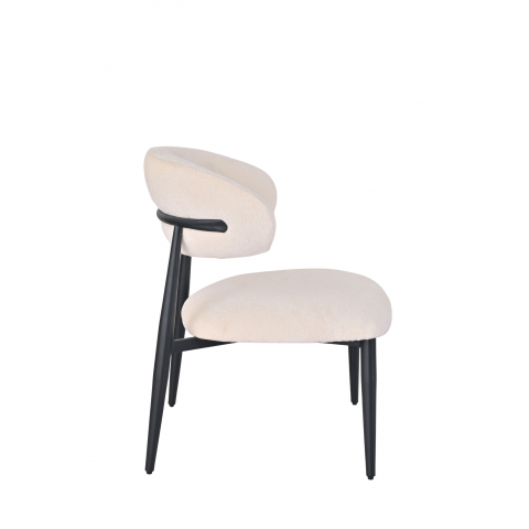 Кресло лаунж Ayla молочный