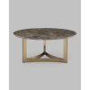 Журнальный столик Кассия 90*90 см темная керамика