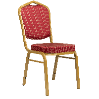 Банкетный стул Корона 25 Жаккард корона красная/золото