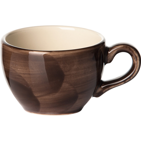 Чашка кофейная «Пепперкорн»; фарфор; 85мл; D=65,H=50,L=85мм; коричнев.,бежев.