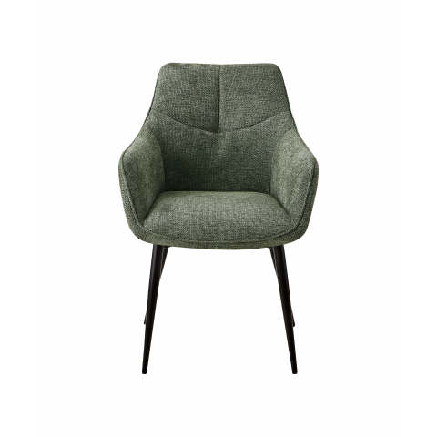 Стул обеденный Lynet рогожка серо-зеленый