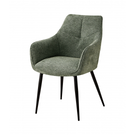 Стул обеденный Lynet рогожка серо-зеленый