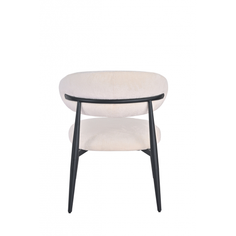 Кресло лаунж Ayla молочный