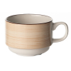 Чашка чайная «Чино»; фарфор; 225мл; D=8,H=6,L=11см; белый,бежев.
