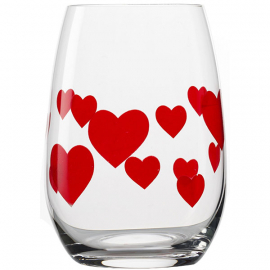 Олд фэшн «Л`амор» набор[6шт]; хр.стекло; 335мл; D=75,H=105мм; прозр.,красный