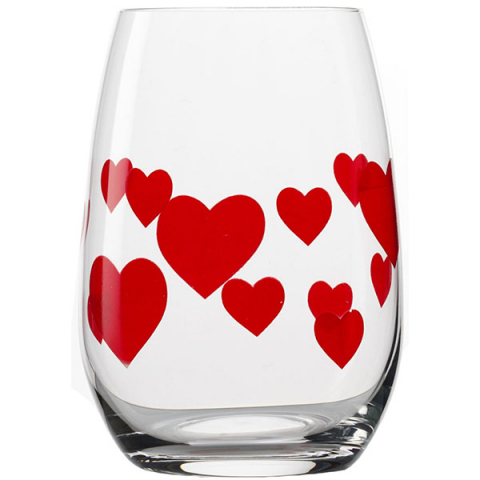 Олд фэшн «Л`амор» набор[6шт]; хр.стекло; 335мл; D=75,H=105мм; прозр.,красный