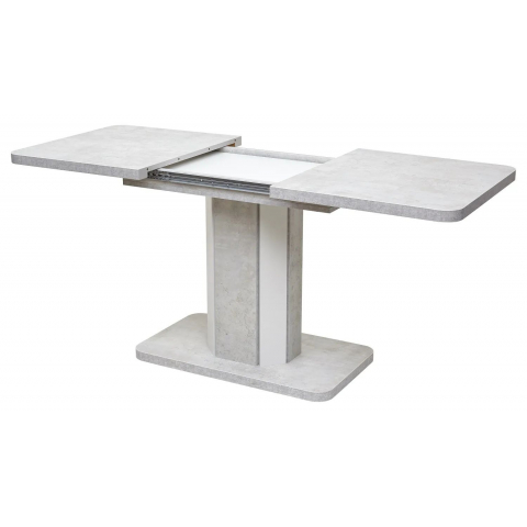 Стол STORK 120 Белый бетон/ Белый