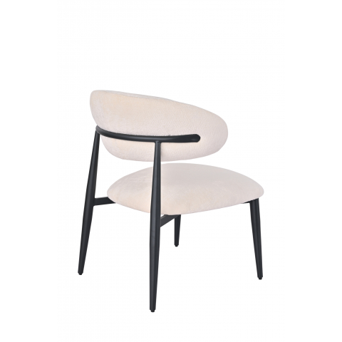 Кресло лаунж Ayla молочный