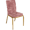 Банкетный стул Конгресс Велюр пудрово-розовый, каркас цвет золото
