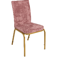 Банкетный стул Конгресс Велюр пудрово-розовый, каркас цвет золото