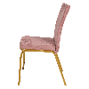 Банкетный стул Конгресс Велюр пудрово-розовый, каркас цвет золото